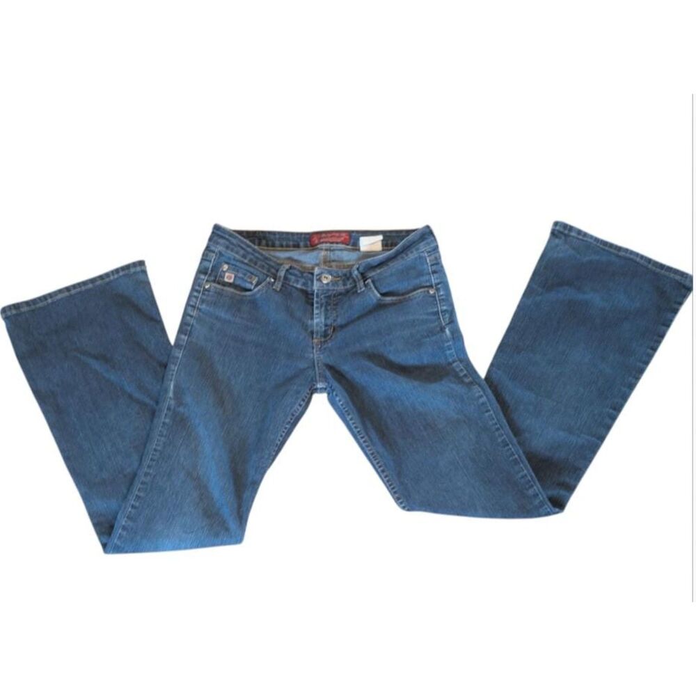 Paris Blues Y2K Low Rise Flare Bootcut Stretch Denim Jeans, Size 5